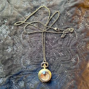 Vintage Pocket Watch Necklace